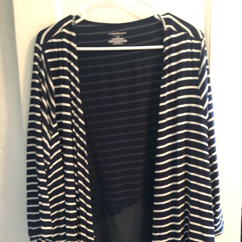 Lane Bryant cardigan navy/white 22/24
